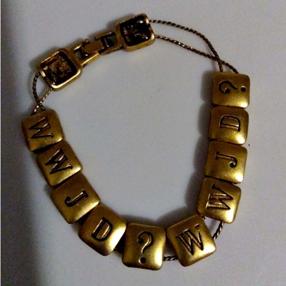 Vintage Gold WWJD Bracelet